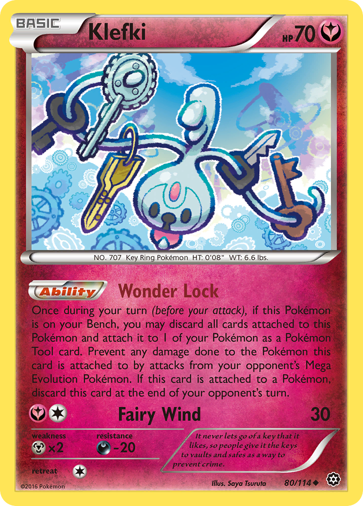 Klefki (80/114) [XY: Steam Siege] Reverse Holofoil