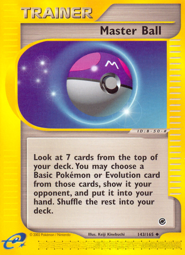 Master Ball (143/165) [Expedition: Base Set] Reverse Holofoil