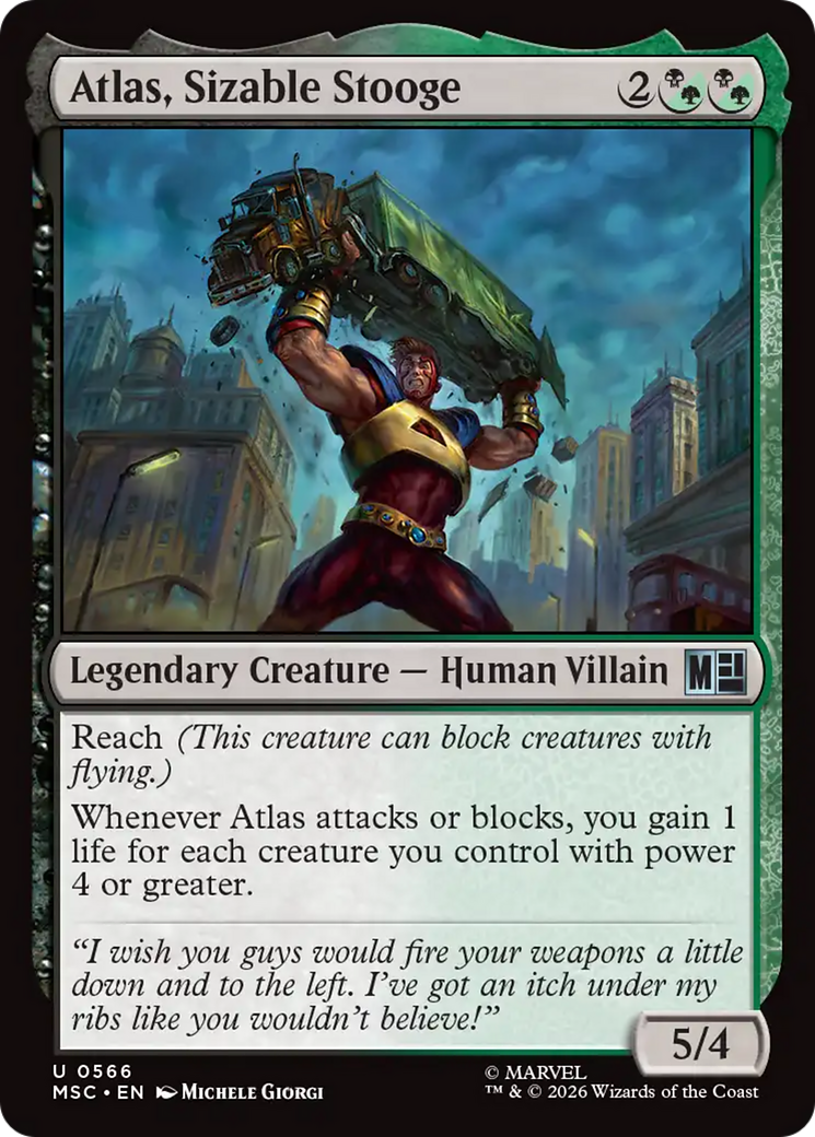 Atlas, Sizable Stooge [Marvel Super Heroes] Foil