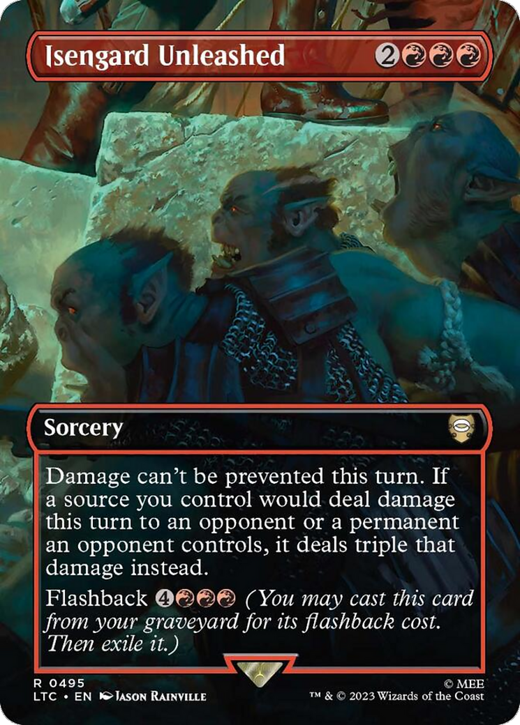 Isengard Unleashed (Borderless) [The Lord of the Rings: Tales of Middle-Earth Commander] Foil