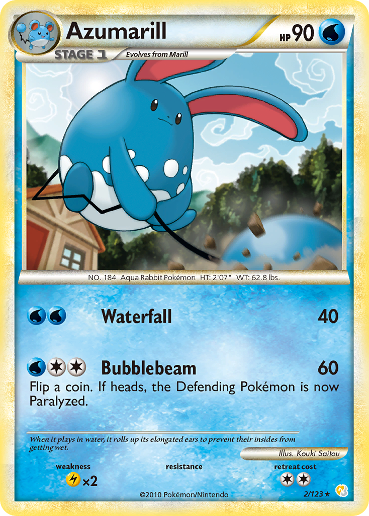 Azumarill (2/123) [HeartGold & SoulSilver: Base Set] Reverse Holofoil