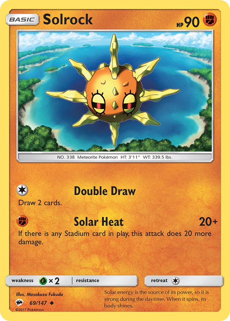 Solrock (69/147) [Sun & Moon: Burning Shadows] Reverse Holofoil