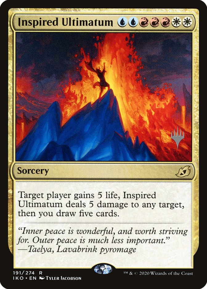 Inspired Ultimatum (Promo Pack) [Ikoria: Lair of Behemoths Promos] Foil