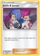 Jessie & James (58/68) [Sun & Moon: Hidden Fates] Reverse Holofoil