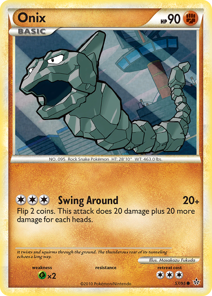 Onix (57/95) [HeartGold & SoulSilver: Unleashed] Reverse Holofoil