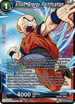 Krillin, Energy Fortification (Common) (BT13-043) [Supreme Rivalry] Parallel Foil