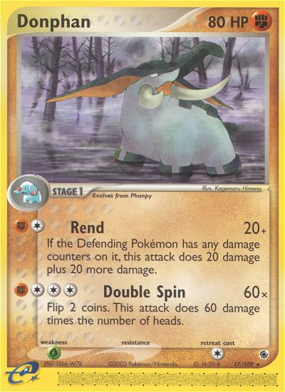Donphan (17/109) [EX: Ruby & Sapphire] Reverse Holofoil