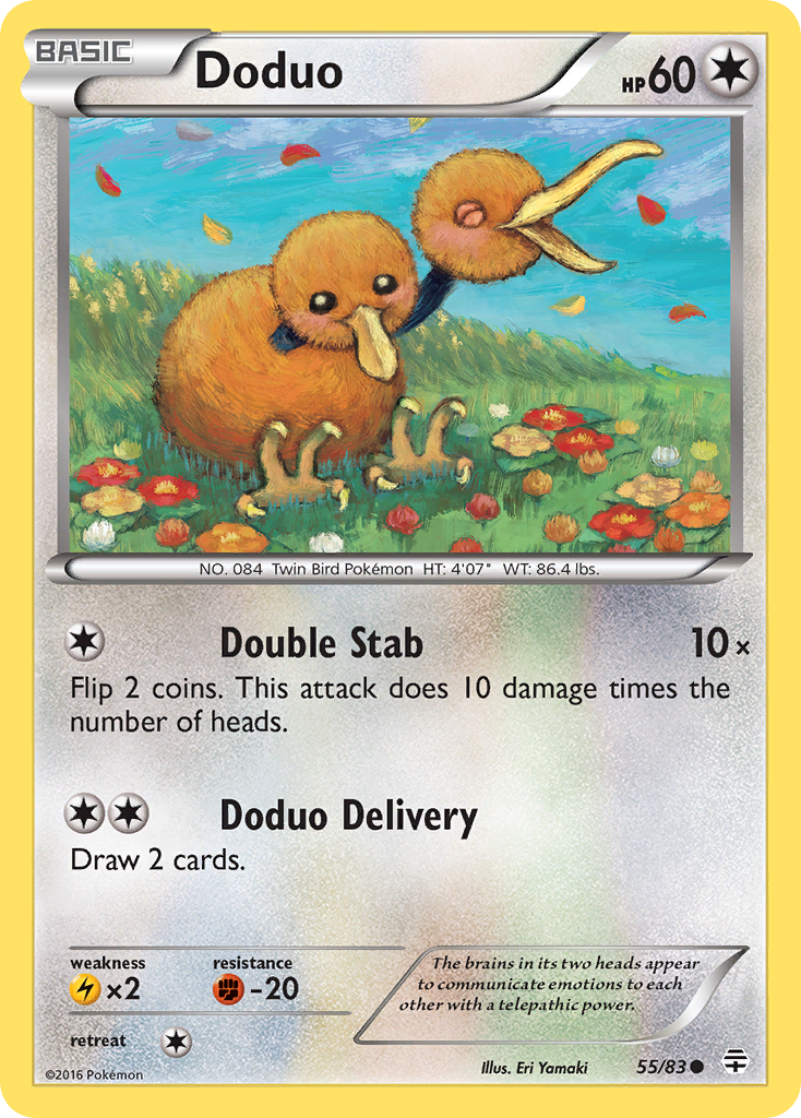 Doduo (55/83) [XY: Generations] Reverse Holofoil