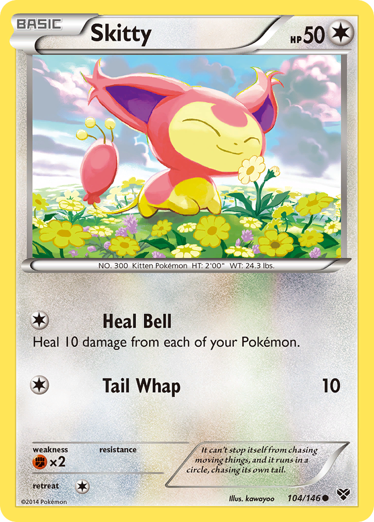 Skitty (104/146) [XY: Base Set] Reverse Holofoil