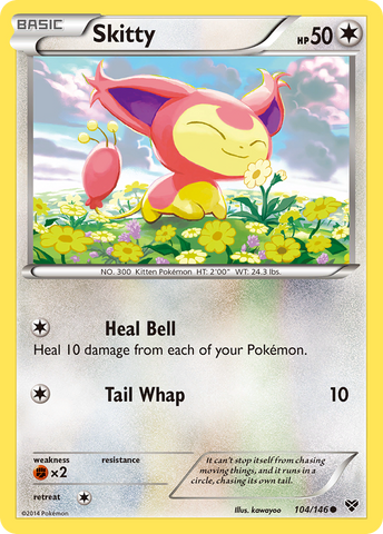 Skitty (104/146) [XY: Base Set] Reverse Holofoil