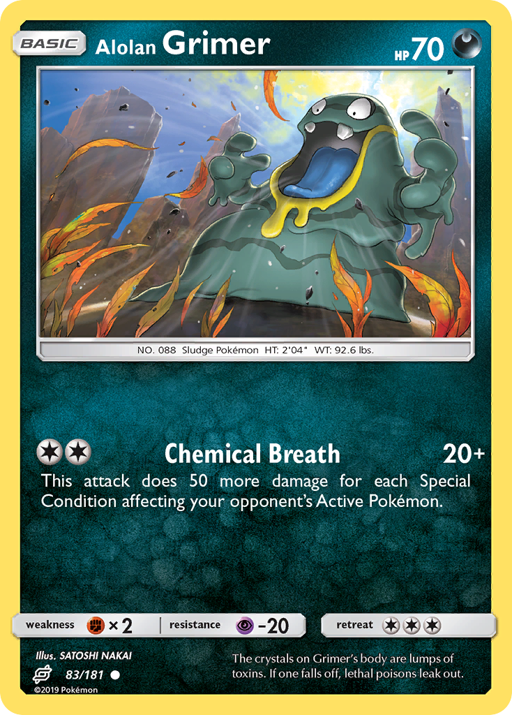 Alolan Grimer (83/181) [Sun & Moon: Team Up] Reverse Holofoil