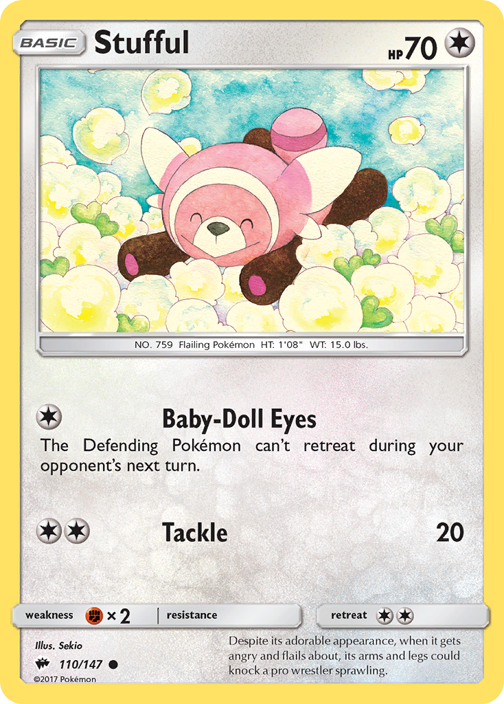 Stufful (110/147) [Sun & Moon: Burning Shadows] Reverse Holofoil