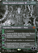 Nissa, Ascended Animist (Borderless Manga) [Phyrexia: All Will Be One] Foil