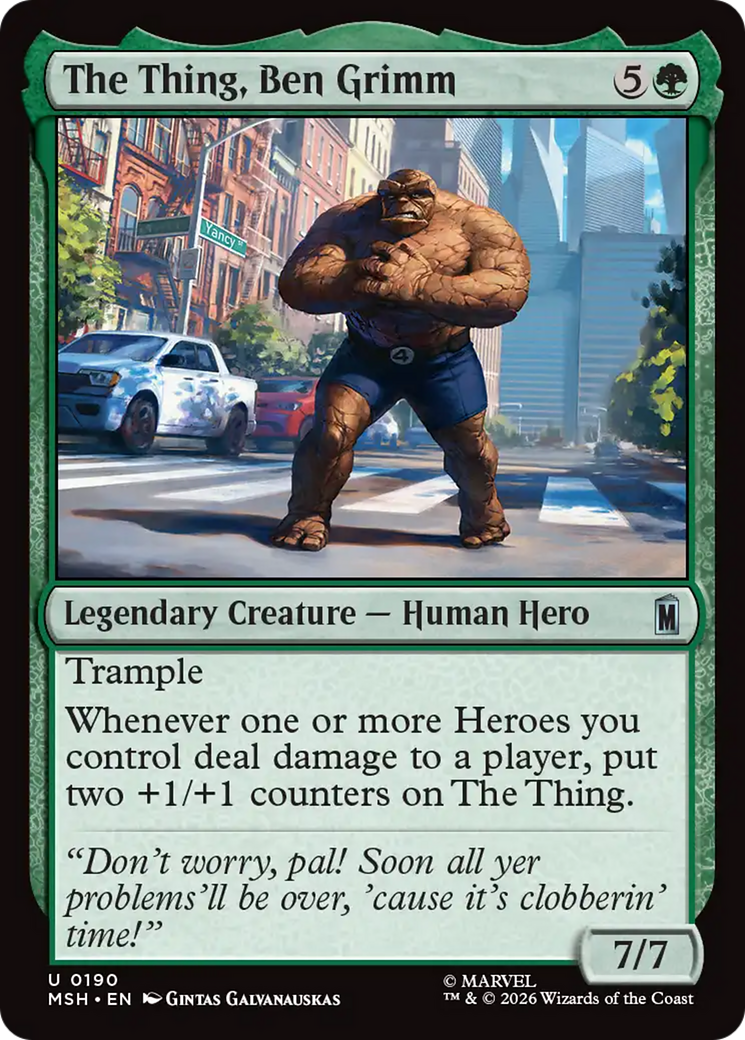 The Thing, Ben Grimm [Marvel Super Heroes] Foil