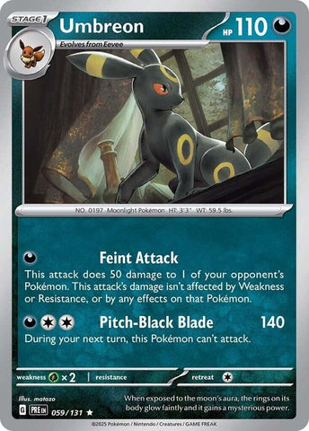 Umbreon (059/131) [Scarlet & Violet: Prismatic Evolutions] Reverse Holofoil