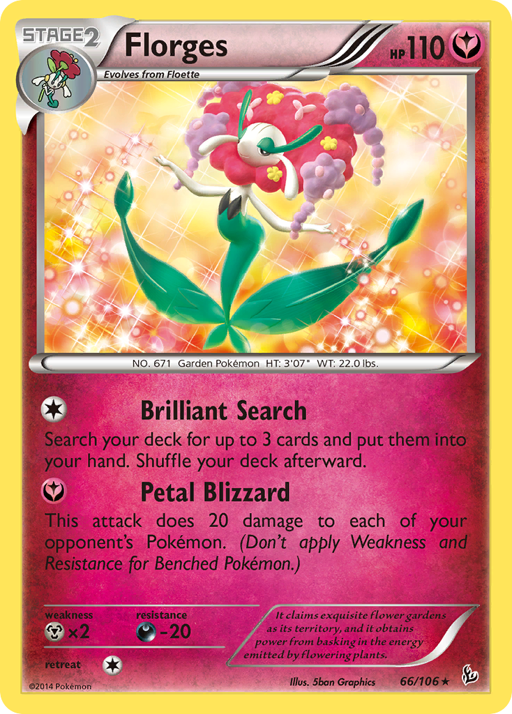 Florges (66/106) [XY: Flashfire] Reverse Holofoil