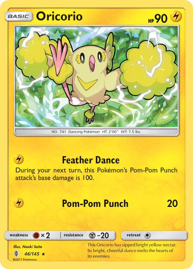 Oricorio (46/145) [Sun & Moon: Guardians Rising] Reverse Holofoil