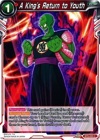 A King's Return to Youth (BT5-025) [Miraculous Revival] Parallel Foil