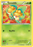 Sewaddle (8/135) [Black & White: Plasma Storm] Reverse Holofoil