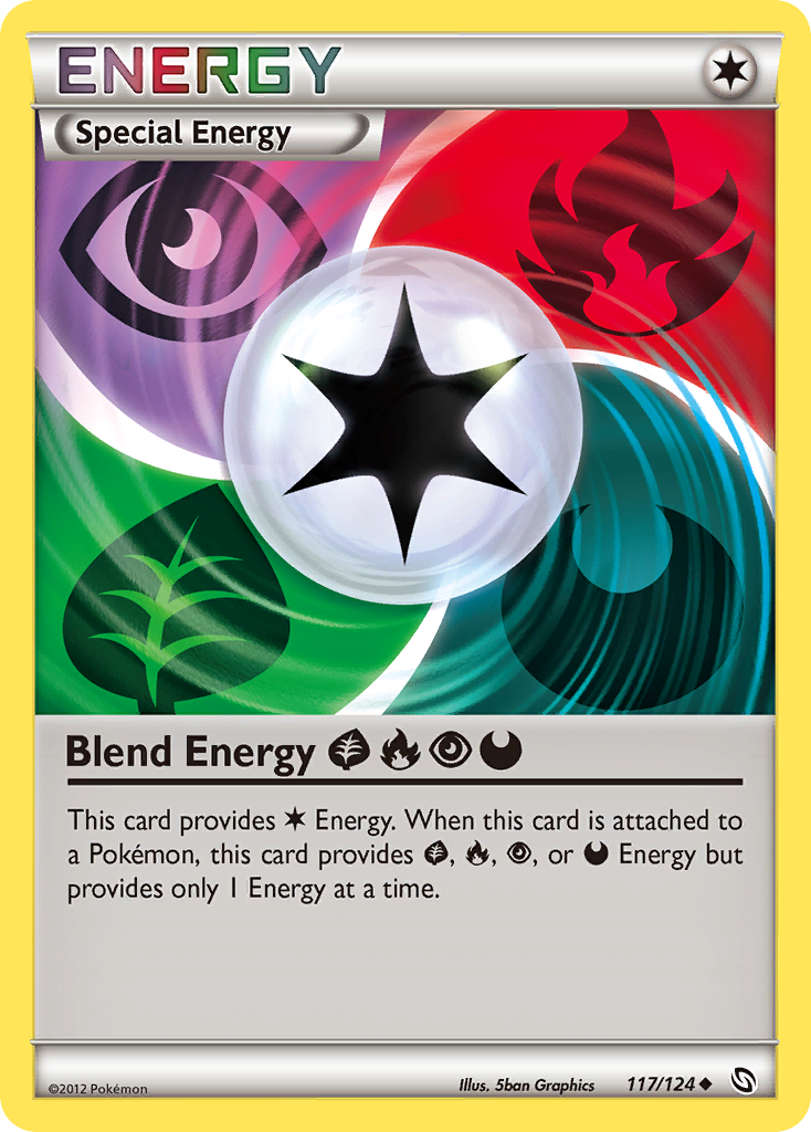 Blend Energy GrassFirePsychicDarkness (117/124) [Black & White: Dragons Exalted] Reverse Holofoil