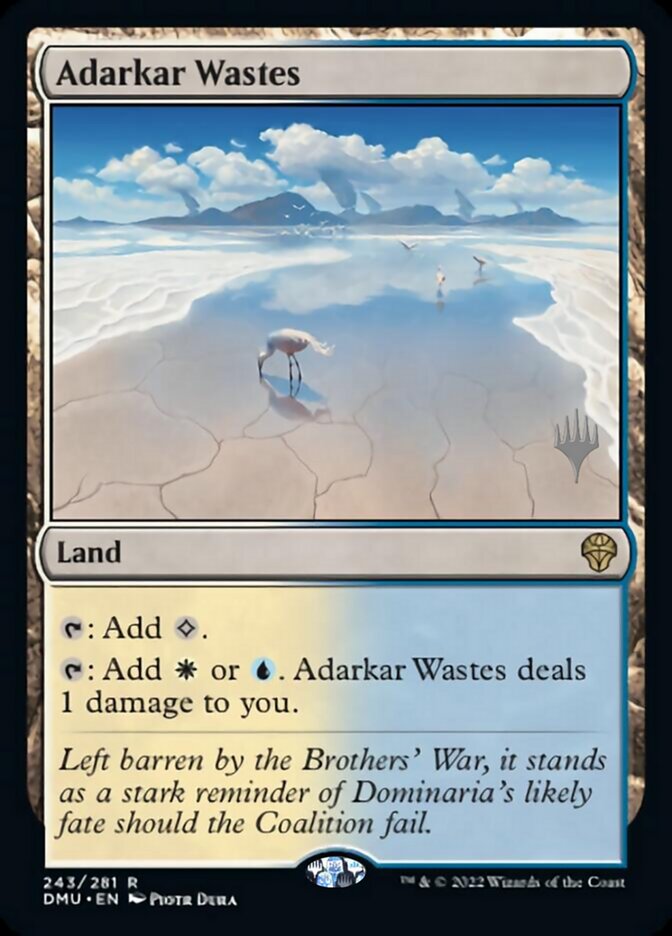 Adarkar Wastes (Promo Pack) [Dominaria United Promos] Foil