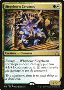 Siegehorn Ceratops (Promo Pack) [Rivals of Ixalan Promos] Foil