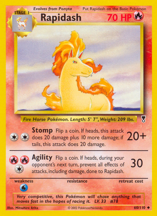 Rapidash (60/110) [Legendary Collection] Reverse Holofoil