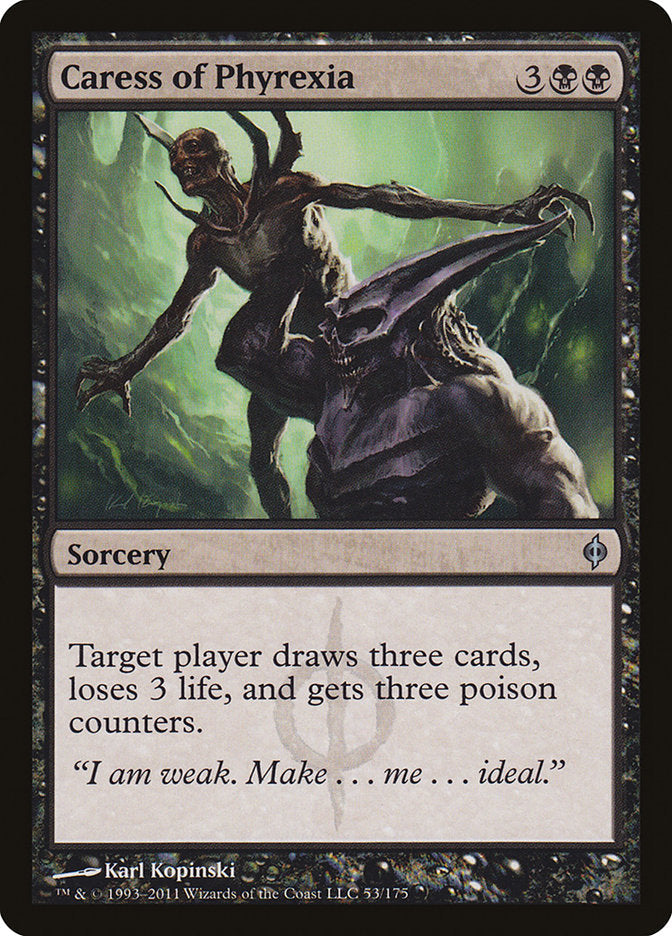 Caress of Phyrexia [New Phyrexia] Foil