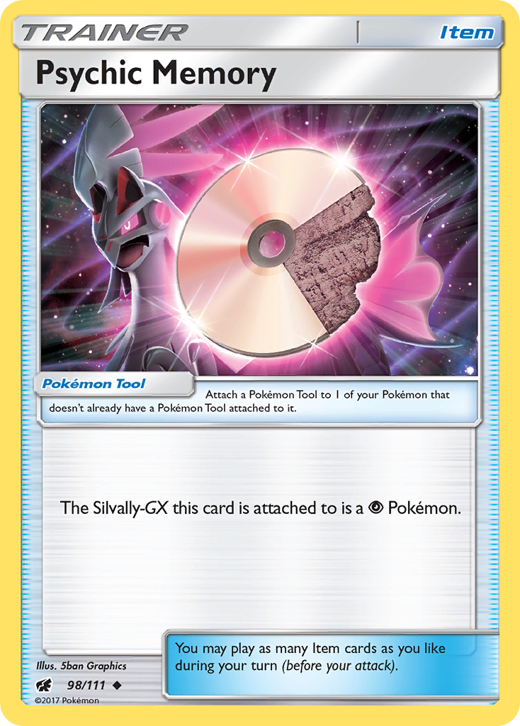 Psychic Memory (98/111) [Sun & Moon: Crimson Invasion] Reverse Holofoil