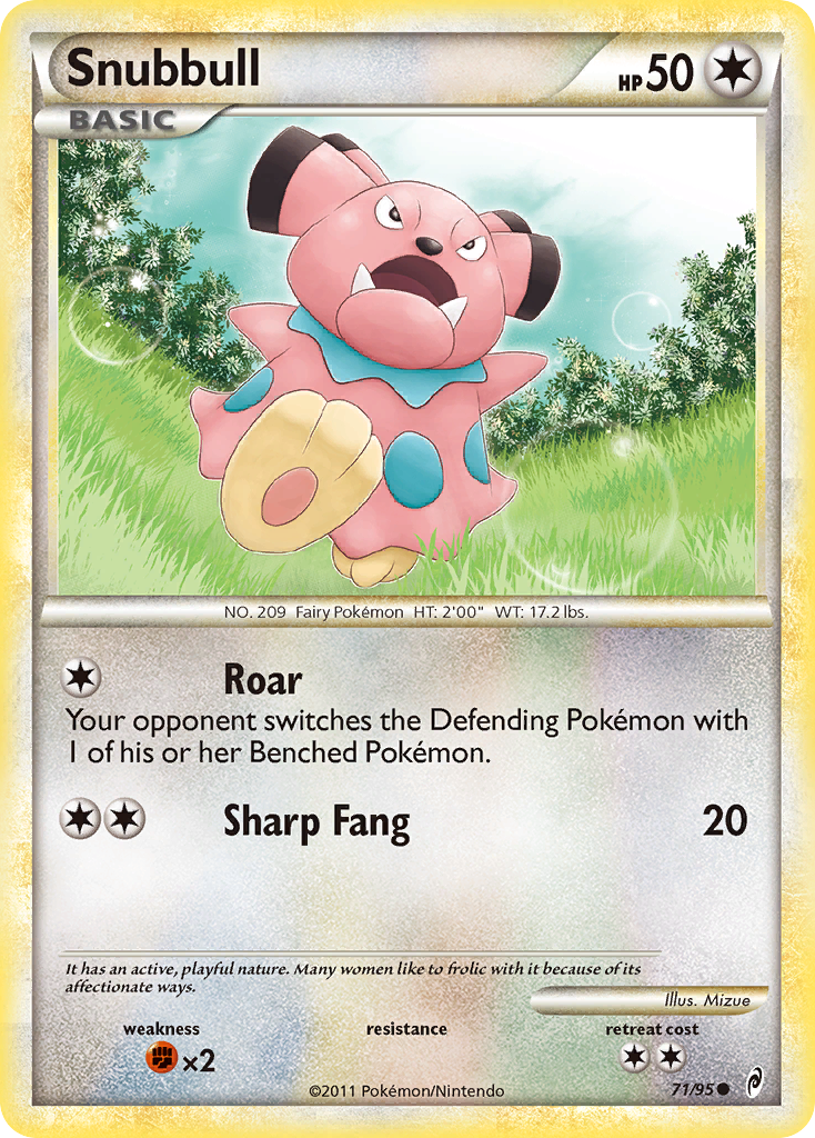 Snubbull (71/95) [HeartGold & SoulSilver: Call of Legends] Reverse Holofoil