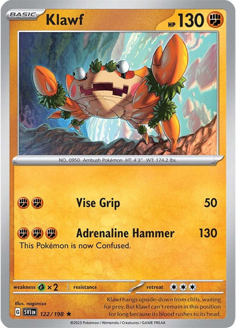Klawf (122/198) [Scarlet & Violet: Base Set] Reverse Holofoil