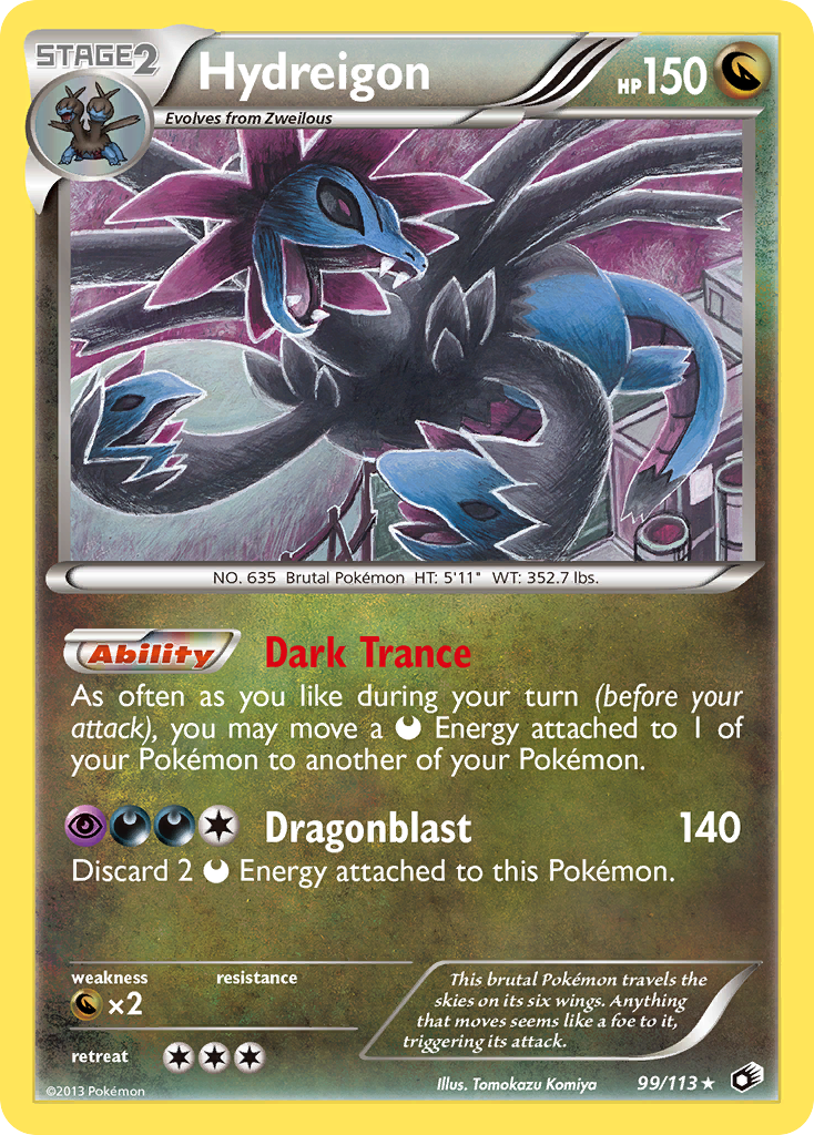Hydreigon (99/113) [Black & White: Legendary Treasures] Reverse Holofoil
