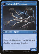 Uninvited Geist // Unimpeded Trespasser [Shadows over Innistrad] Foil