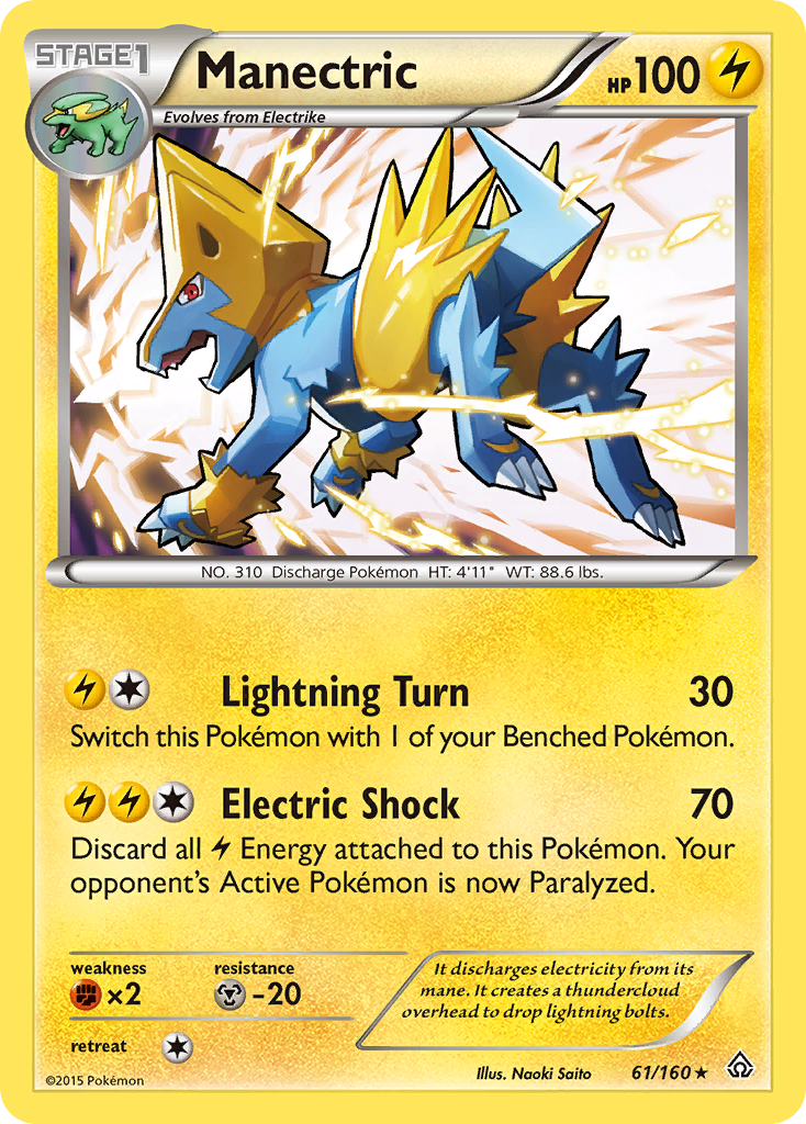 Manectric (61/160) [XY: Primal Clash] Reverse Holofoil