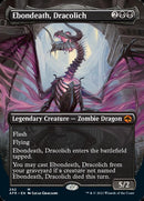 Ebondeath, Dracolich (Borderless Alternate Art) [Dungeons & Dragons: Adventures in the Forgotten Realms] Foil