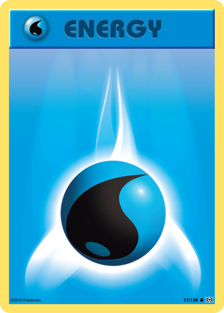 Water Energy (93/108) [XY: Evolutions] Reverse Holofoil