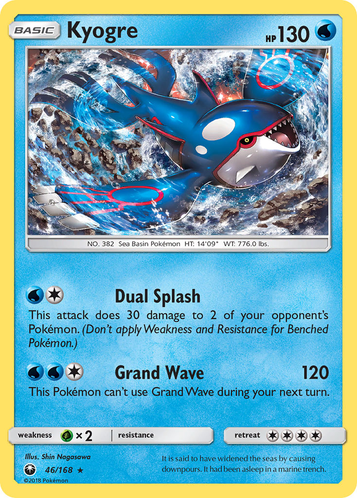Kyogre (46/168) [Sun & Moon: Celestial Storm] Reverse Holofoil