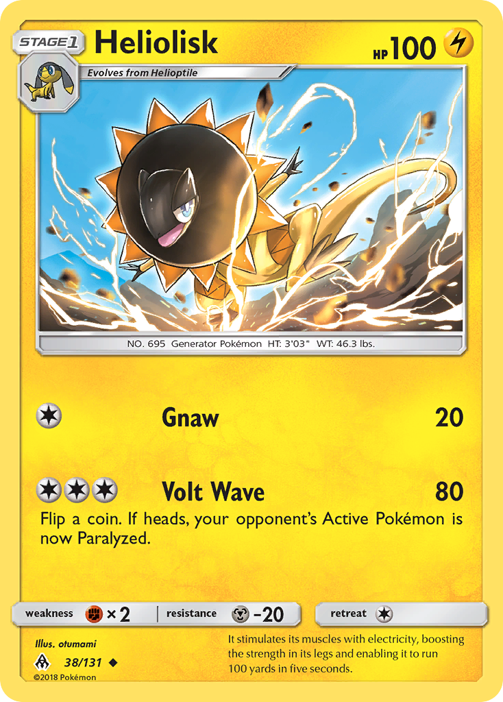 Heliolisk (38/131) [Sun & Moon: Forbidden Light] Reverse Holofoil