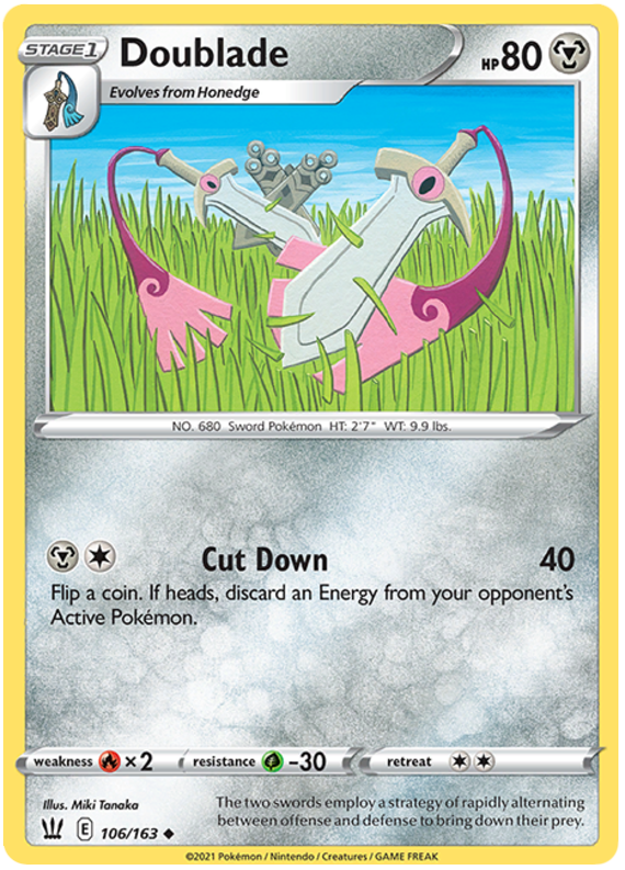 Doublade (106/163) [Sword & Shield: Battle Styles] Reverse Holofoil