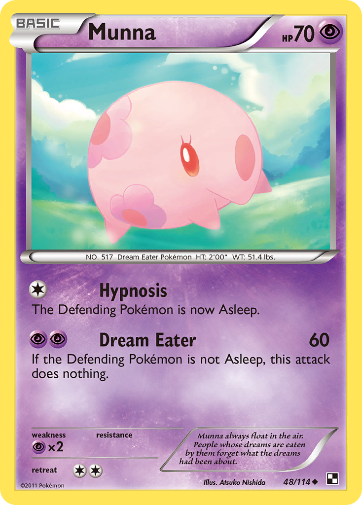 Munna (48/114) [Black & White: Base Set] Reverse Holofoil