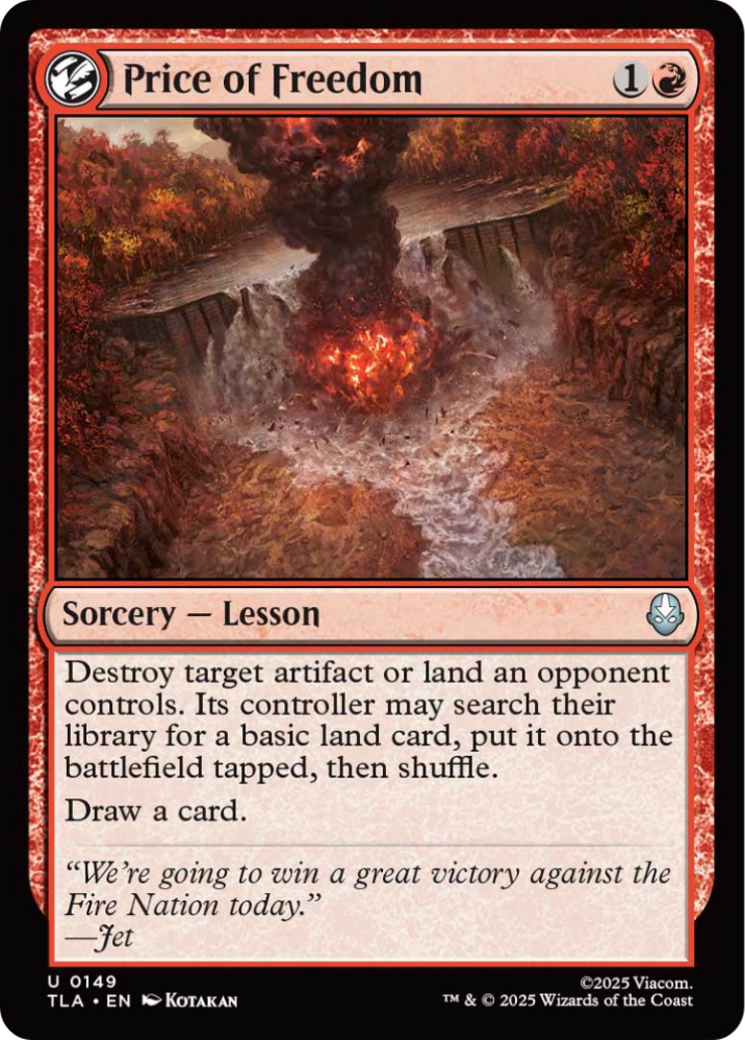 Price of Freedom [Avatar: The Last Airbender] Foil