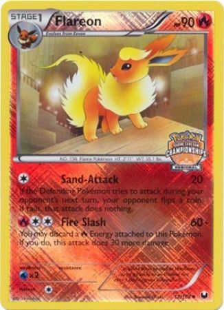 Flareon (12/108) (Regional Championship 2013 Promo) [Black & White: Dark Explorers] Reverse Holofoil