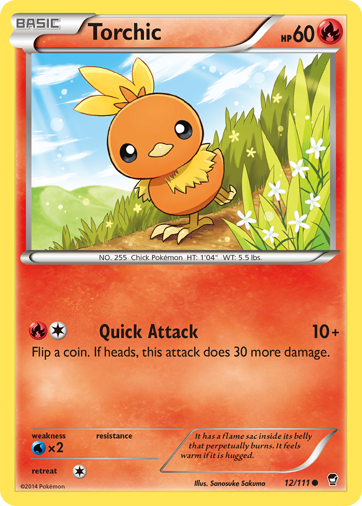Torchic (12/111) [XY: Furious Fists] Reverse Holofoil