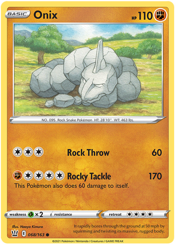 Onix (068/163) [Sword & Shield: Battle Styles] Reverse Holofoil