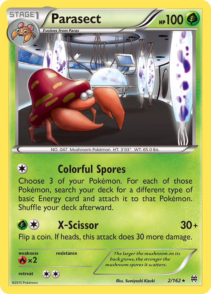 Parasect (2/162) [XY: BREAKthrough] Reverse Holofoil