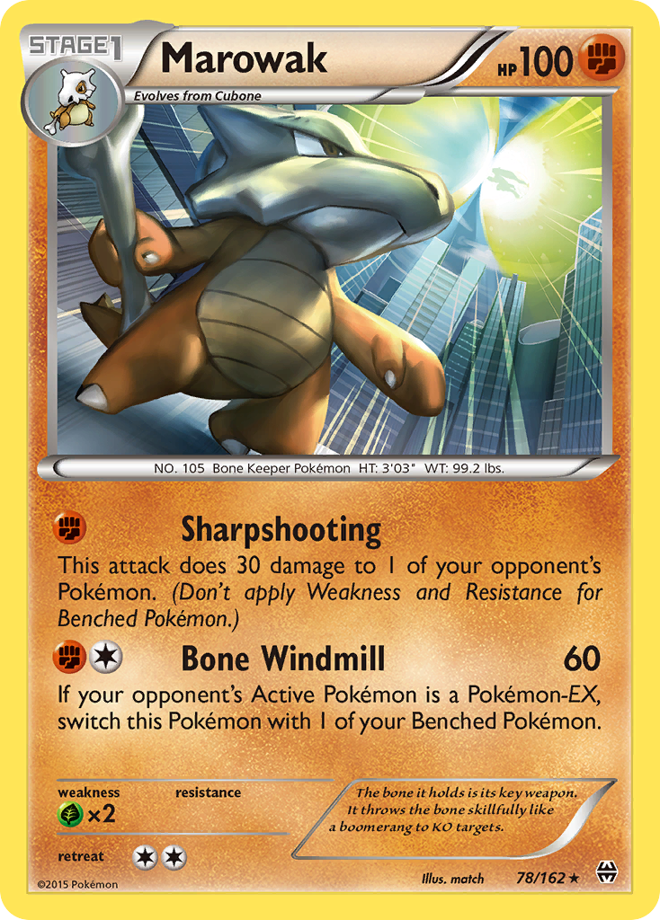 Marowak (78/162) [XY: BREAKthrough] Reverse Holofoil