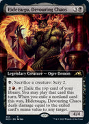 Hidetsugu, Devouring Chaos (Extended Art) [Kamigawa: Neon Dynasty] Foil