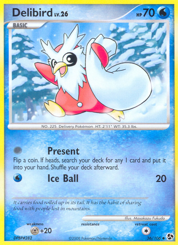 Delibird (36/106) [Diamond & Pearl: Great Encounters] Reverse Holofoil