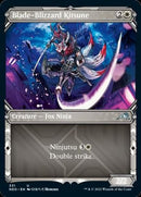 Blade-Blizzard Kitsune (Showcase Ninja) [Kamigawa: Neon Dynasty] Foil