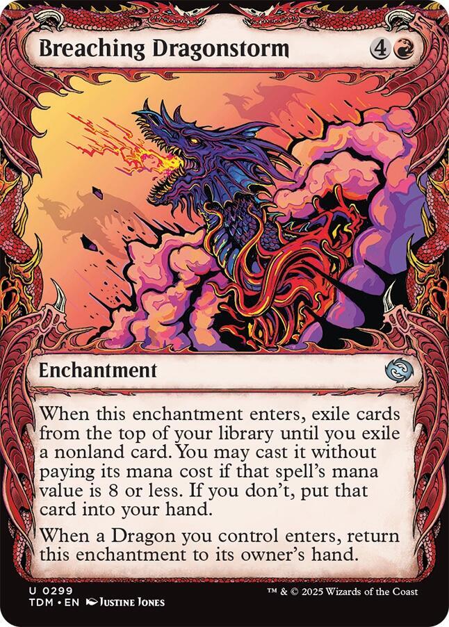 Breaching Dragonstorm (Showcase) [Tarkir: Dragonstorm] Foil